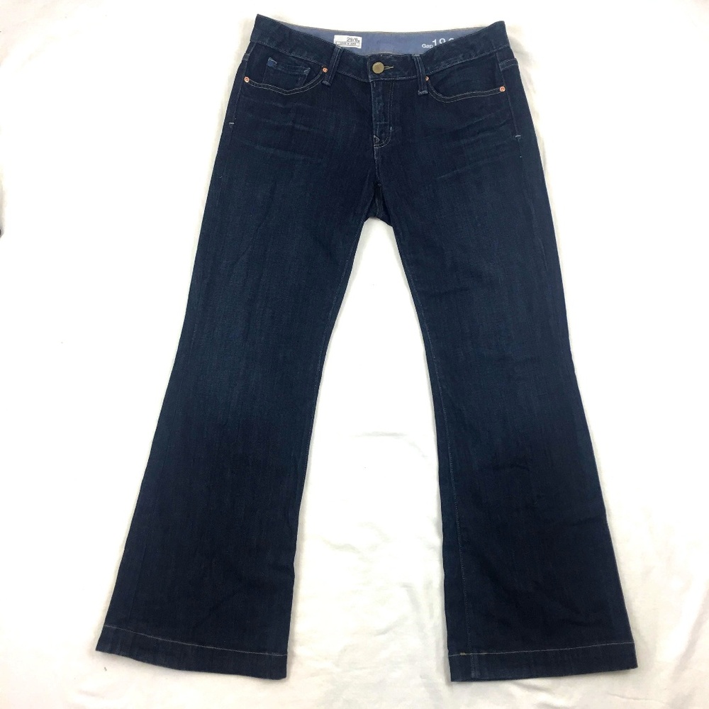 Gap 1969 Long & Lean Flare Dark Wash Jeans Sz 29/8